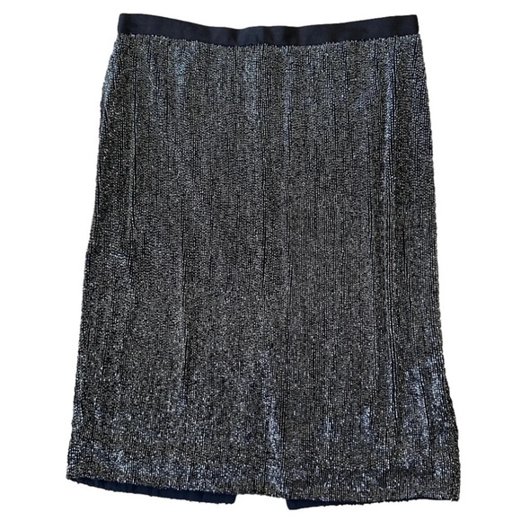 Joie Dresses & Skirts - Joie Beaded Skirt in Midnight Blue - Size 12 - NWT